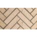 Superior 50" Mosaic Masonry Brick Liner - Ivory Herringbone Split Stack-F0357