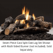 Kingsman Seven Piece Cast Split Oak Log Set (Logs Only) - (for GLMVF40 or MDV31)