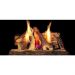 Majestic 18" Campfire Fiber Gas Log Set with Stainless Steel Burner and Hearth Kit