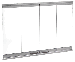 Original bi-fold glass doors with stainless steel trim