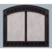 Contour cabinet style mesh doors with frame - Black CONTOUR100BK