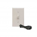 Wired wall switch with 15ft. Wire and wall plate.
