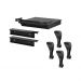 BLACK CAST IRON TRADITIONAL LEGS WITH ASH DRAWER