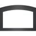 Napoleon Small Arched 4 Sided Faceplate For Oakville 3 Series - Charcoal (for use with 3 sided backerplate)