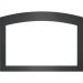 Napoleon Small Arched 4 Sided Faceplate For Oakville X4 - Charcoal (for use with 3 sided backerplate)
