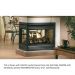 Kingsman Tempered Glass Peninsula View Kit for Multi-Sided See-Through Fireplace - 1x Large Glass,1x Small Glass and Safety Screens