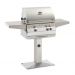 Fire Magic 24 Inch 2-Burner Aurora A430s Patio Post Mount Gas Grill w/ Analog Thermometer