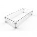 Pyromania Fire Millenia Rectangle Glass Wind Guard - Fits Models Millenia - 47.5"x17.5"