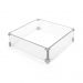 Pyromania Fire Paloma Square Glass WIndscreen - Clear -  35"x35" Fits Models Paloma