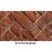 Kingsman Refractory Fiber Brick Liner (3 PCE) - Red Herringbone ZCV42RRH