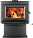 Napoleon Medium Wood Burning Stove, Cast Iron Door, Charcoal Finish