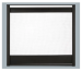 Majestic Black End Panel for Corner Direct Vent Fireplace