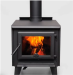 True North TN25C 22" Metallic Black Vented Wood Burning Stove