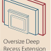 True North 46" Oversize Deep Recess Extension for TN20 Wood Insert