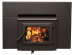 True North TN20 38" Black Vented Wood Burning Insert