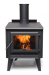 True North TN20 22" Metallic Black Vented Wood Burning Stove