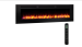 SimpliFire Allusion 60" Linear Electric Recessed Fireplace