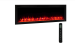 SimpliFire Allusion Platinum 50" Linear Electric Recessed Fireplace