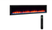 SimpliFire Allusion Platinum 72" Linear Electric Recessed Fireplace