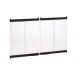 Superior 48" Masonry Ceramic Glass Bi-Fold Door, Ebony