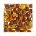 6.0 lb. Bag Smooth Glass Pebbles - Amber. Accessory