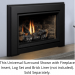 Kingsman Black Universal Surround for IDV34 Series Fireplace Inserts - (Covers 45" W x 41" H)