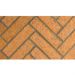 Superior Mosaic Masonry Brick Liners - Warm Red Herringbone Split Stack-F0339